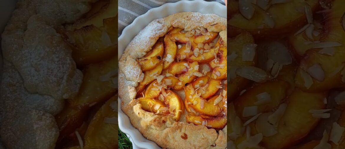 Galette alle pesche. Un dolce francese ricco di frutta #galette #france #shorts