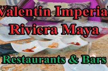 VALENTIN IMPERIAL RIVIERA MAYA Restaurants & Bars Review w/ menus! An adult all-inclusive in Cancun