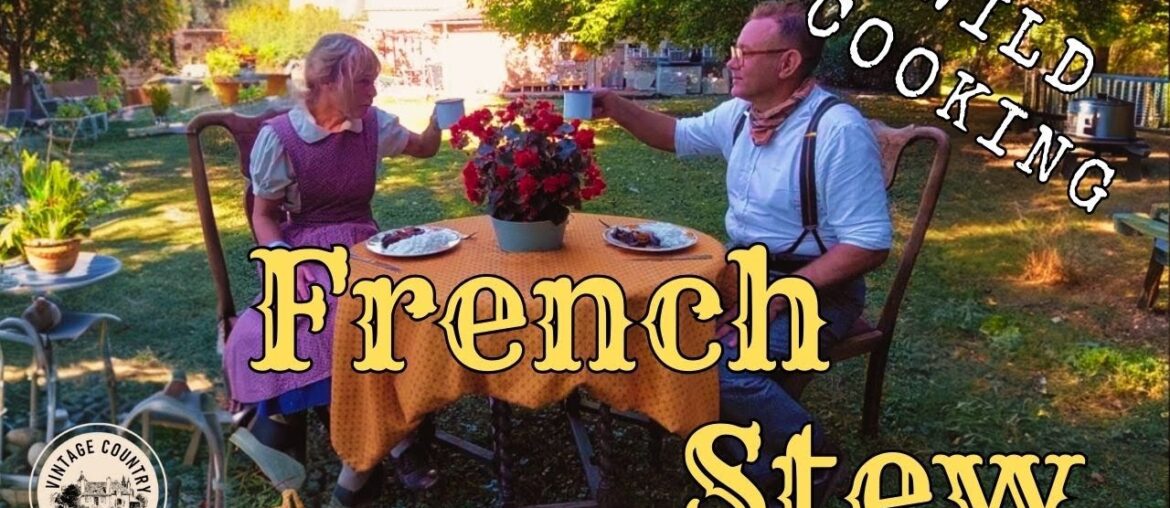 BEST French Chicken Stew In Red Wine | Cooking in the Wild | Vintage Country Life | ASMR |