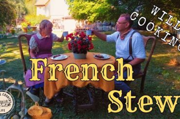 BEST French Chicken Stew In Red Wine | Cooking in the Wild | Vintage Country Life | ASMR |