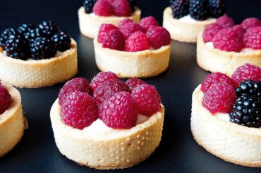 Fresh Raspberry Tart Recipe | Diplomat Cream Recipe | French Pastry