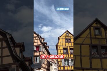 Houses of Colmar #shorts #colmar #france #beautiful #medieval #youtubeshorts #travel #ytshorts #yt