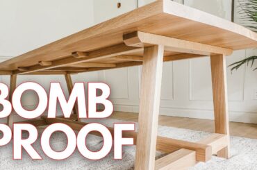 How To Build An Oak Dining Table That Last's A Lifetime. Plans Available