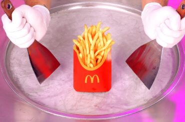 McDonalds Recipe - how to make Ice Cream out of French Fries | Fast Food ASMR