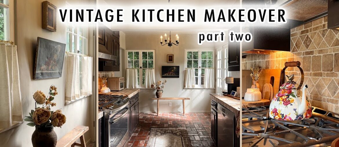 VINTAGE KITCHEN MAKEOVER (before & after) *Moody, French Kitchen Part Two* | XO, MaCenna VINTAGE KITCHEN MAKEOVER (before & after) *Moody, French Kitchen Part Two* | XO, MaCenna