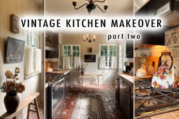 VINTAGE KITCHEN MAKEOVER (before & after) *Moody, French Kitchen Part Two* | XO, MaCenna