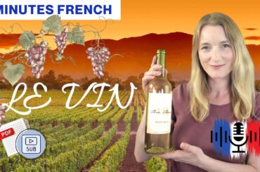 Le vin - Wine | 5 Minutes Slow French with Subtitles