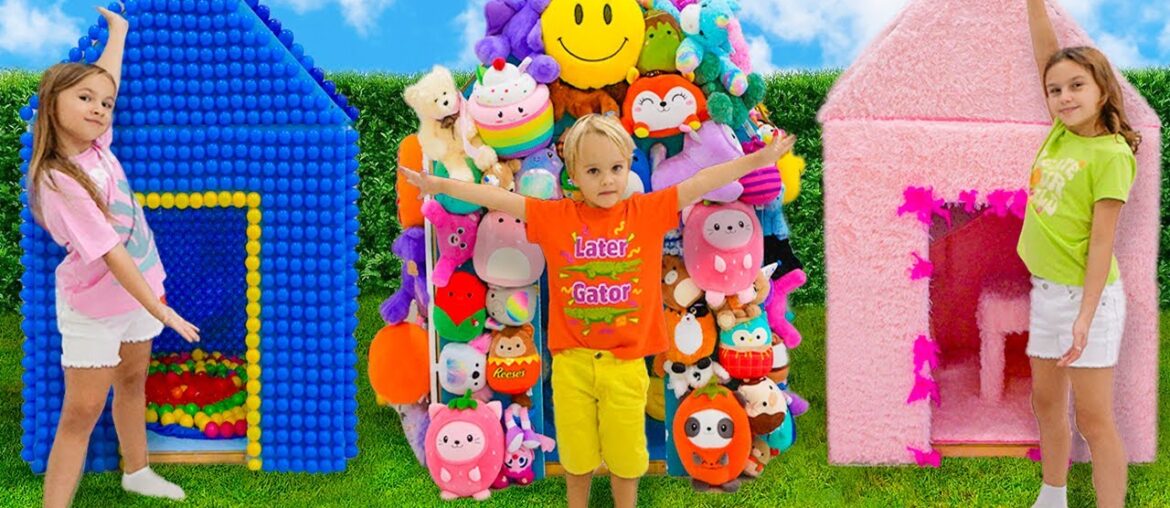 Chris and his friends decorate playhouses for kids Chris and his friends decorate playhouses for kids