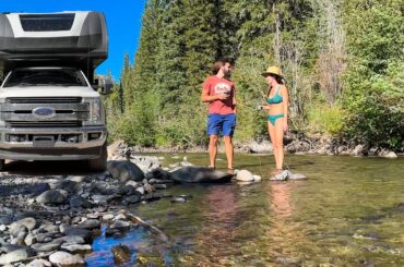 We Live and Travel in a 4x4 Truck Camper | Living the American Dream | Van Life Camping