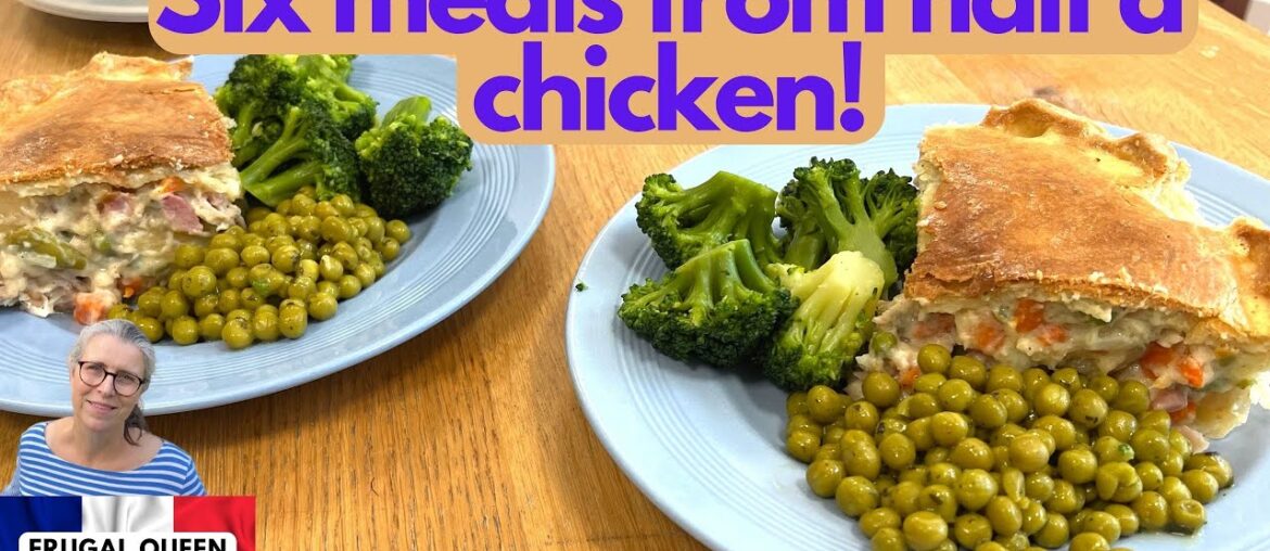 Six meals from half a chicken! #frugality #extremefrugality #savemoney #frugalfood #chicken #six Six meals from half a chicken! #frugality #extremefrugality #savemoney #frugalfood #chicken #six