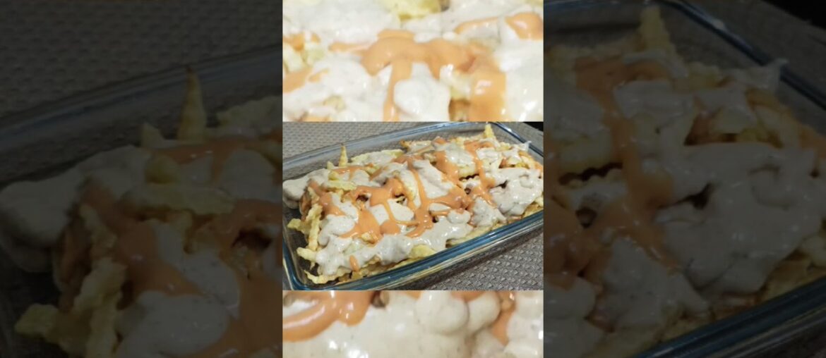 French Fries Loaded In Creamy Cheese Sauce Recipe #cheese #shorts #viral #food #youtubeshorts#reels