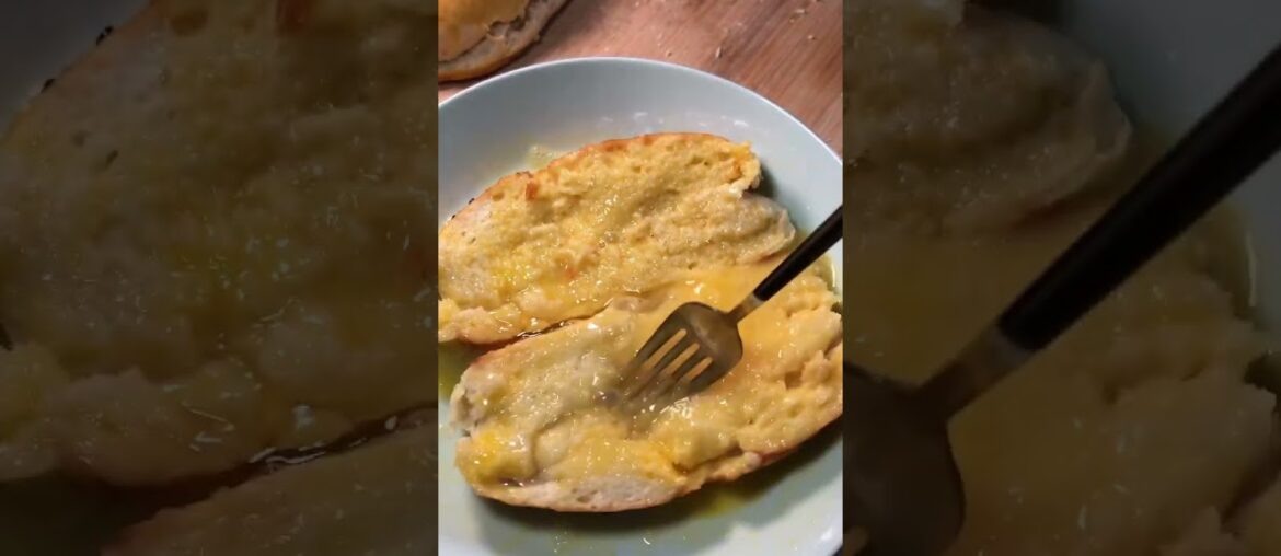 French toast from homemade bread #asmr #shortsfeed #cooking