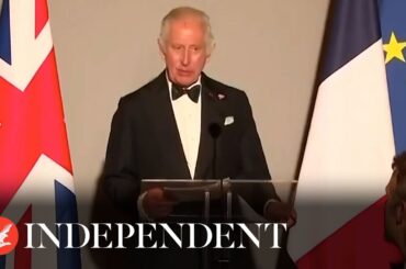 King Charles jokingly compares Britons and French during Versailles banquet