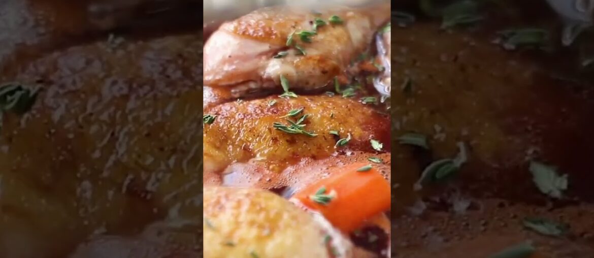 Julia Child's Coq Au Vin  #recipe #juliachild #crafting