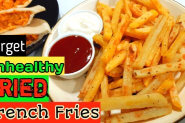Oven Baked French Fries Recipe | Super Healthy French Fries