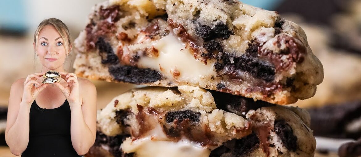 Cookies Packed with Oreos and Stuffed with Cheesecake Cookies Packed with Oreos and Stuffed with Cheesecake