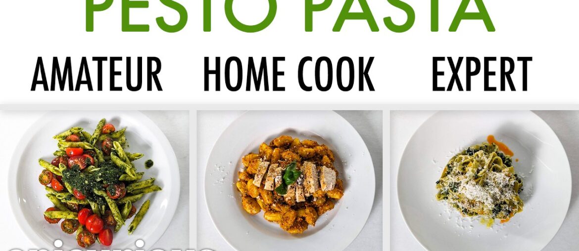 4 Levels of Pesto Pasta: Amateur to Food Scientist | Epicurious