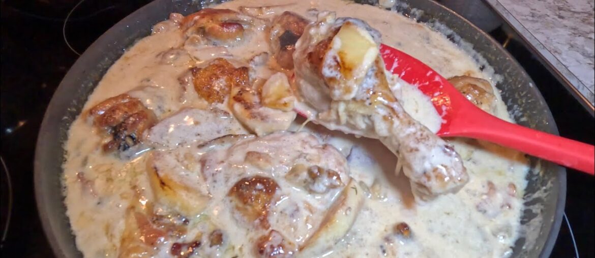 French Chicken Casserole Chicken A La Normande! Amazing Chicken Recipe With Apples & Hard Cider!