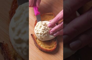 Strawberry vinegar glaze with burrata