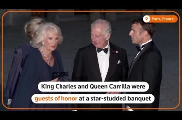 Stars join King Charles and Queen Camilla for French banquet