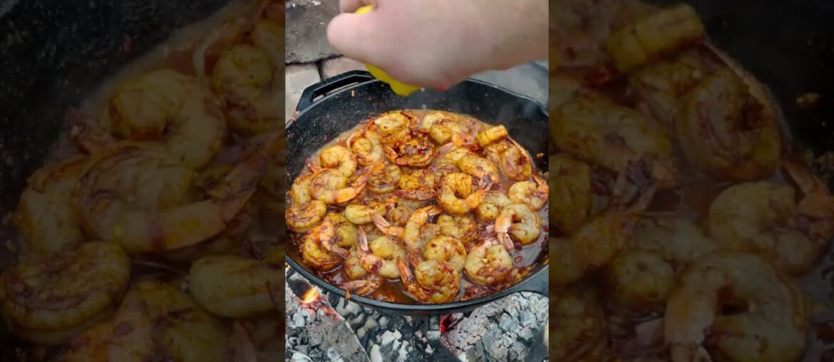Spanish Garlic Shrimp Recipe | Over The Fire Cooking by Derek Wolf