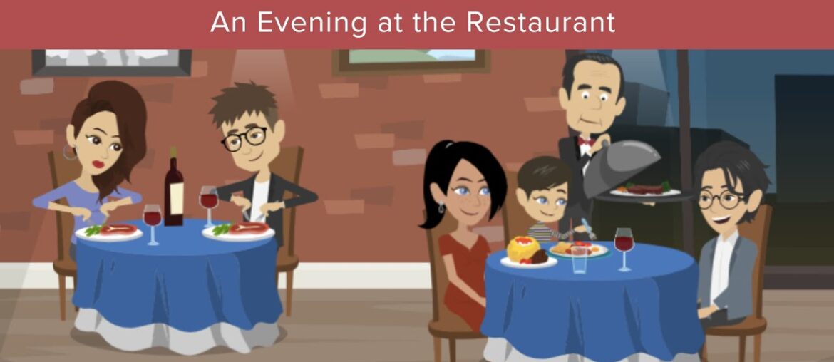 An Evening at the Restaurant | Slow-Paced Pronunciation: French Dialogue with English Translation
