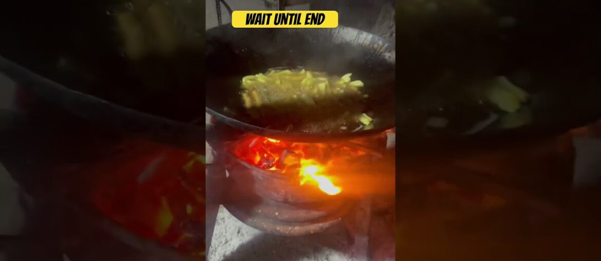 How to cook French fries- Africa village life #food #africafood #primitivesurvival