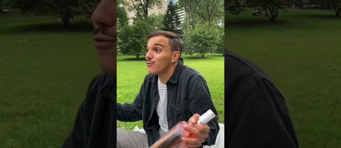 French drinking wine in an American Park #comedy #frenchspeaker #france #funny #frenchamerican #usa