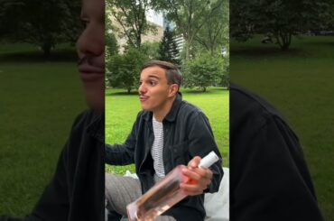 French drinking wine in an American Park #comedy #frenchspeaker #france #funny #frenchamerican #usa
