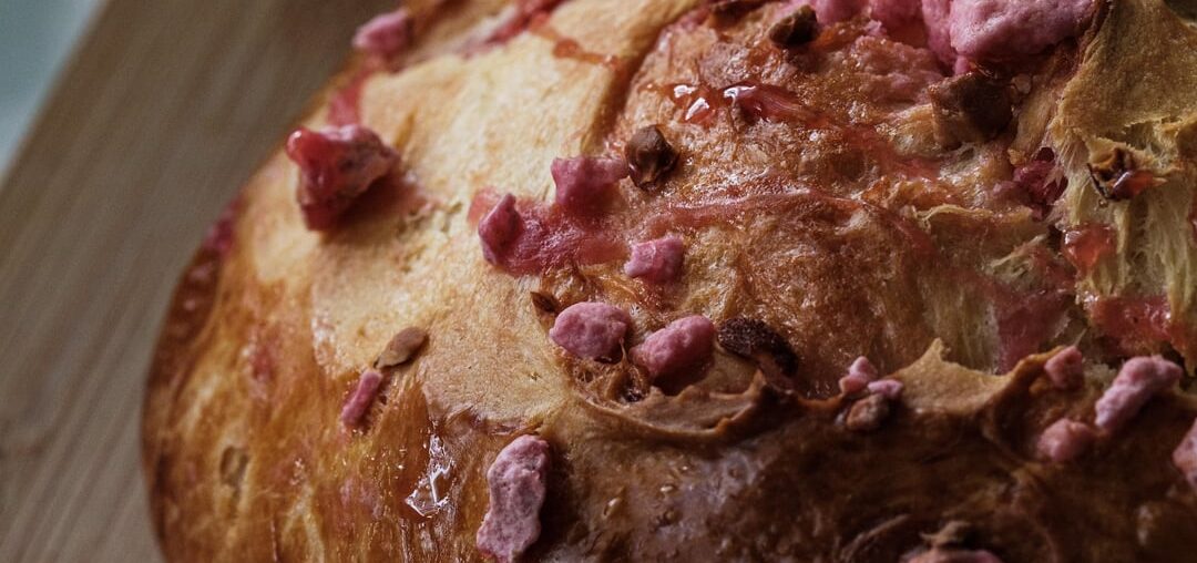 Gâche aux pralines roses