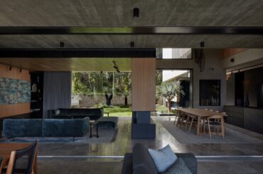 Open dining and Living with board form ceiling [2500 x 1667] Brisbane, Australia