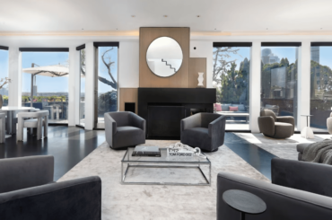 Living room of Boston penthouse on Columbus Ave. [906 × 601]