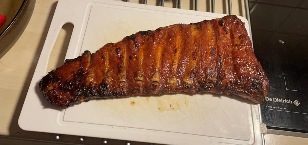 Travers de porc en cuisson lente. Recette dans les commentaires!