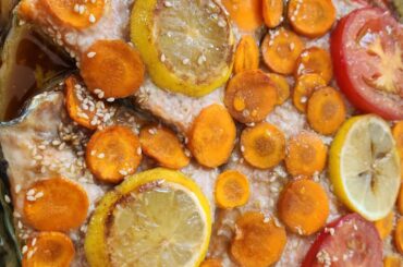 Déjeuner dominical : saumon rôti