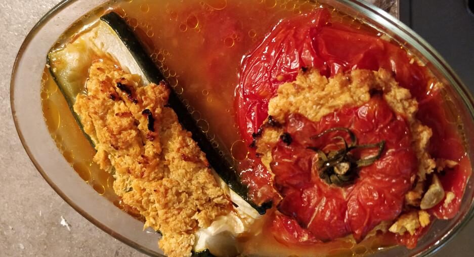 À midi j'ai fait des farcis...