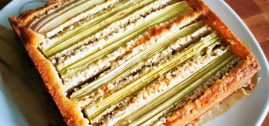 Tarte amande rhubarbe