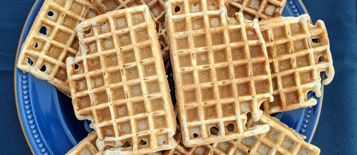 Gaufres lait d'avoine / banane pour le goûter