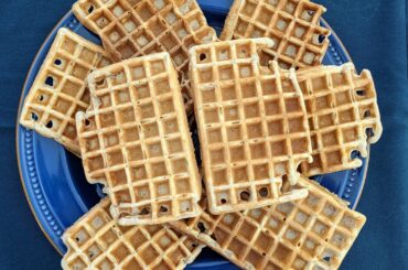 Gaufres lait d'avoine / banane pour le goûter