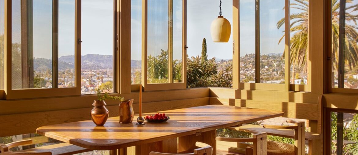 Kitchen with a view of Los Angeles by Patrick Bernatz [2400x1800]