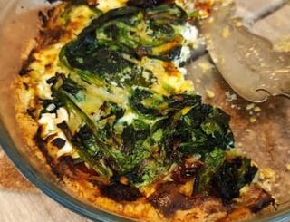 tarte au épinards et tomates séchées maison