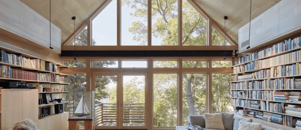 Book collection in Roxbury, MA living room [1758 × 1120]
