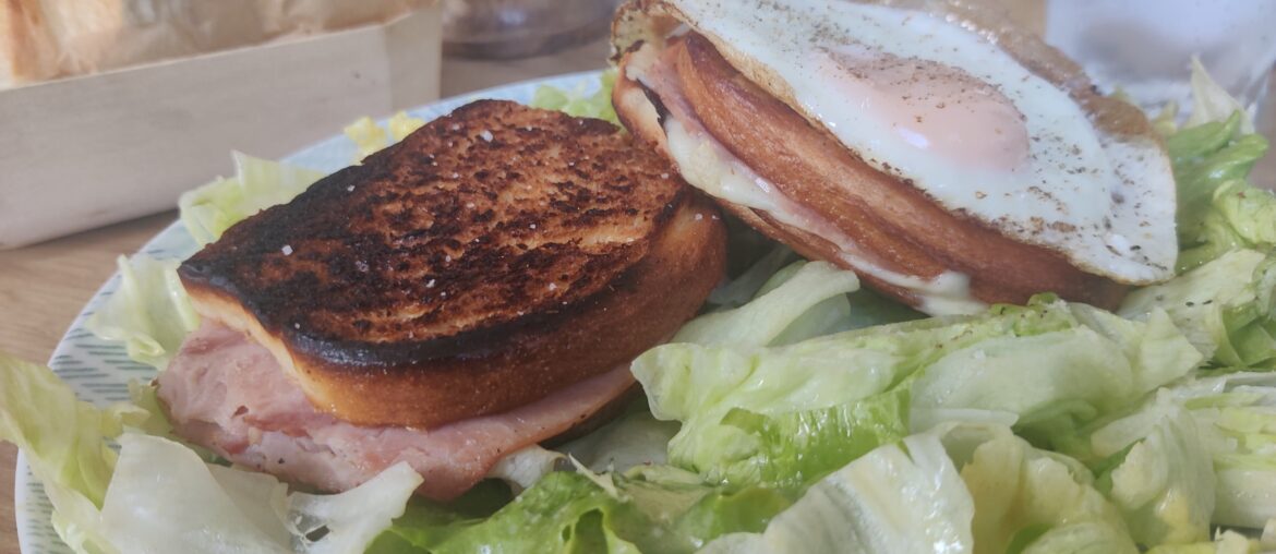 Couple de croques avec du pain de mie par ma boulangerie préférée !