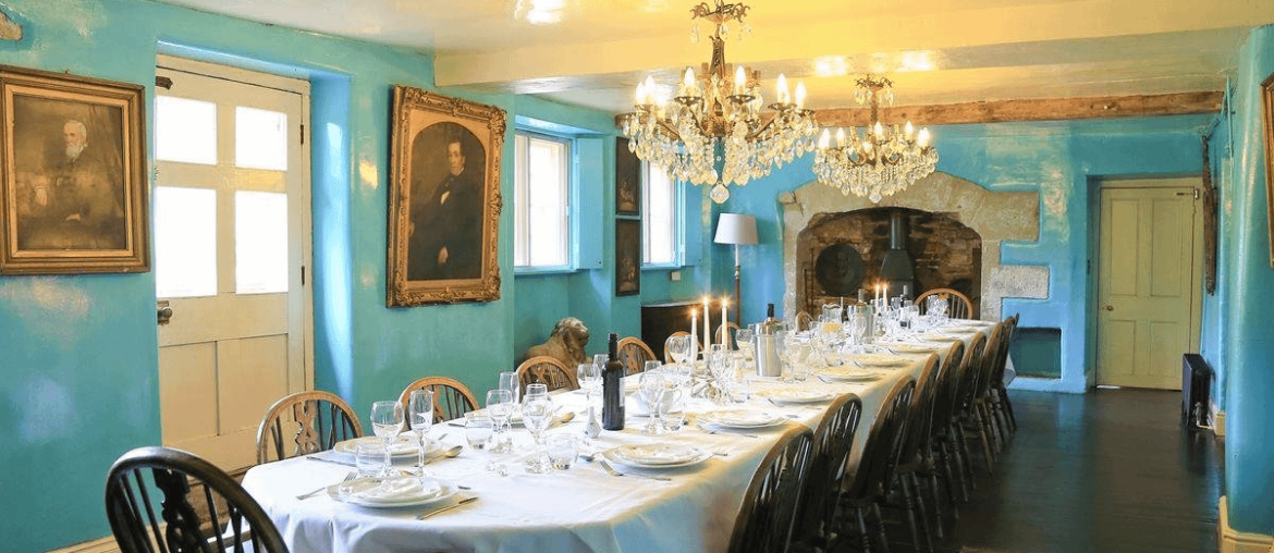 Dining Room of Lea Hall in Matlock, Derbyshire, England [1200x900]