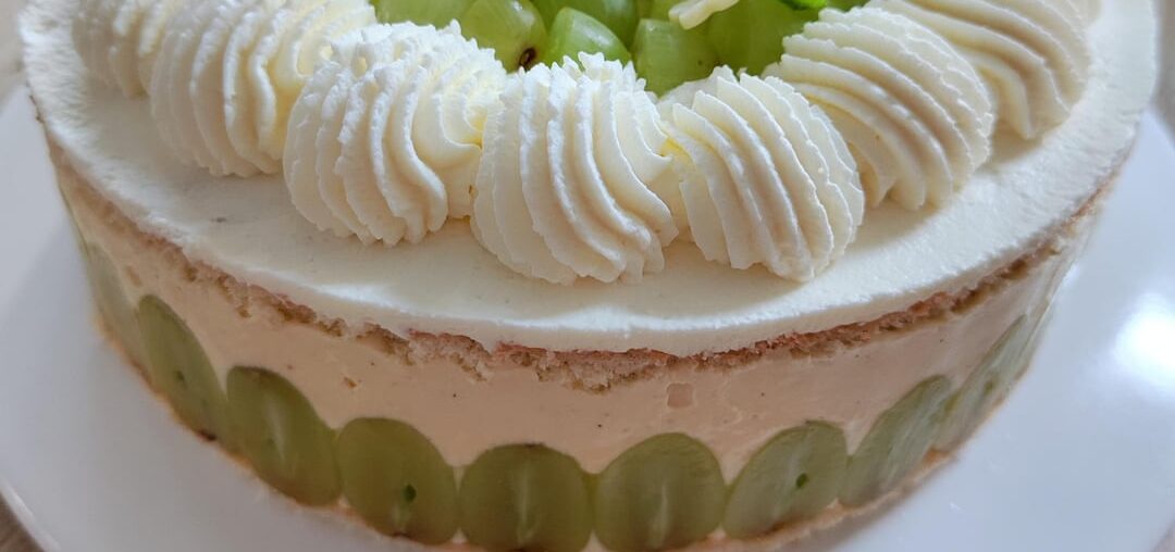 Gâteau aux raisins façon fraisier