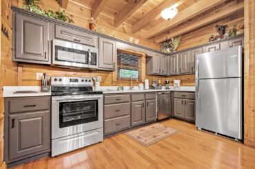 We updated the kitchen at our cabin in the mountains