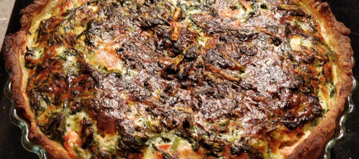 ... et ce soir quiche saumon épinards