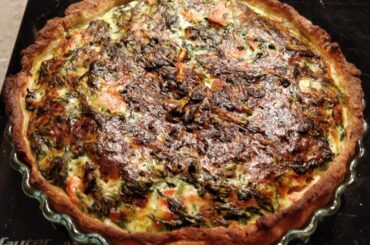 ... et ce soir quiche saumon épinards
