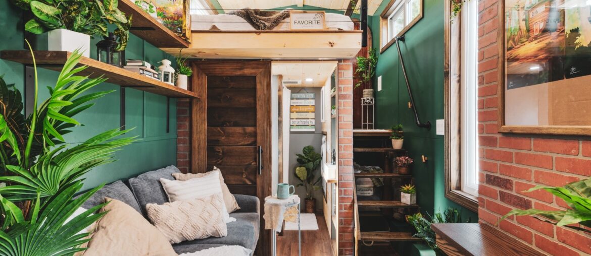 The Bivouac tiny house main floor, made in Hampstead, NH [2048 × 1365]