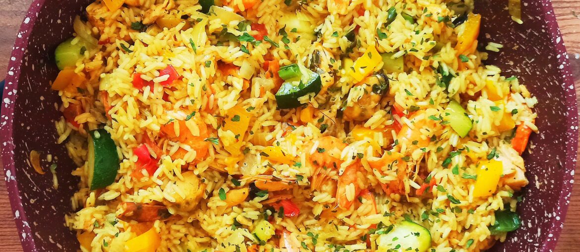 Une paella TRES improvisée !