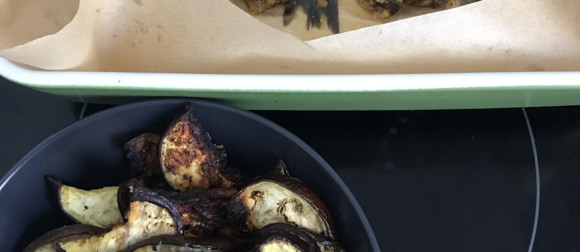 Sardines et aubergines au four